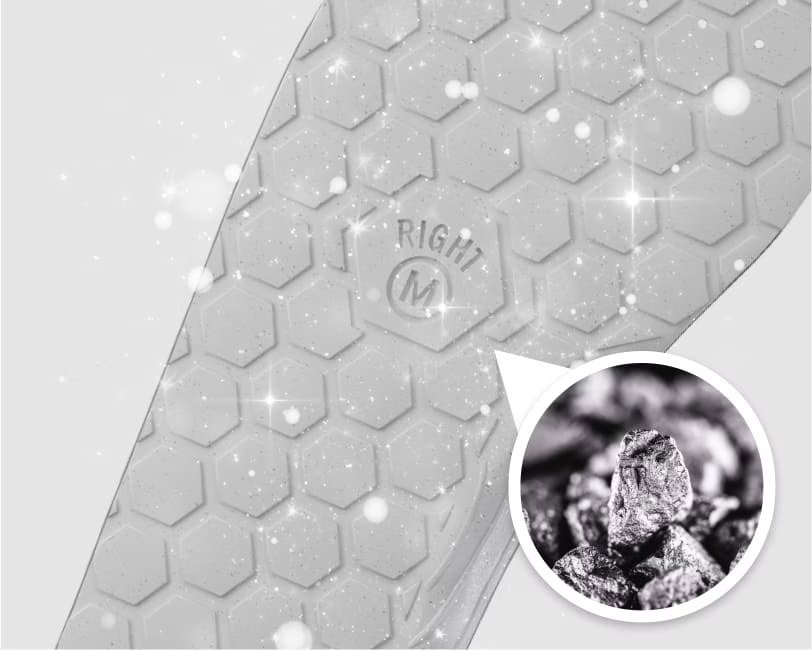 Akusoli insoles silver-infused antimicrobial coating